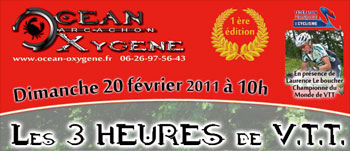 cycles et nature : magasin de vente et de reparation de velo a bordeaux, presente les 3 heures de vtt arcachon organisé par le club ocean arcachon oxygene