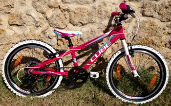 cycle, cycles et nature : magasin de vente et de reparation de velo a bordeaux, VTT CUBE Pink n white n blue 20" 2015