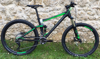 cycle, cycles et nature : magasin de vente et de reparation de velo a bordeaux, VTT CUBE STEREO 120 HPA SL 2016 27.5''