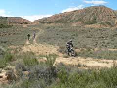 la team cycles et nature aux bardenas !!!