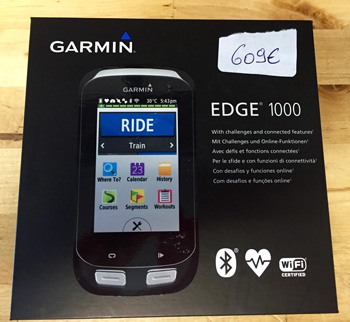 cycle, cycles et nature : magasin de vente et de reparation de velo a bordeaux, garmin EDGE 1000 2016 