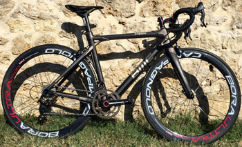 cycles et nature : magasin de vente et de reparation de velo a bordeaux, BMC Impec race fit montage Campagnolo super Record roues Bora Ultra two boyaux occasion