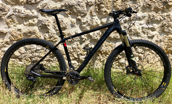 cycles et nature : magasin de vente, de location et de reparation de velo a villenave d'ornon, proche Bordeaux(33), VTT CUBE REACTION SL CARBONE 27.5''  occasion