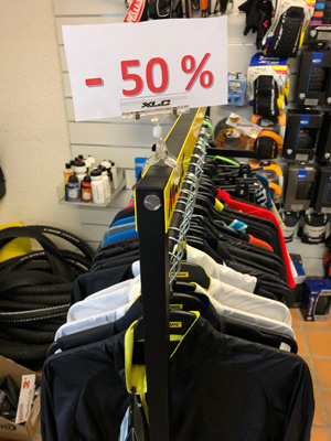 cycles et nature : magasin de vente et de reparation de velo a bordeaux, TEXTILE - 50 %